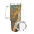 thumbnail image 2 of Pofeuu Rainbow White Horse Print 40oz Ice Bully With Handle And Straw Stainless Steel Vacuum Insulated Cup And 2 In 1 Straw Lid, 2 of 8