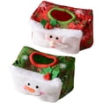 thumbnail image 1 of IFANLANDOR 2Set Ornaments Paper Box Covers Nonwoven Fabric Tissue Storage Home Decoration Christmas Style, 1 of 7