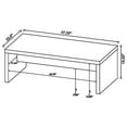 thumbnail image 5 of Nette 47 Inch Coffee Table with Rough Hewn Saw Marks- Wood- Natural Brown, 5 of 5