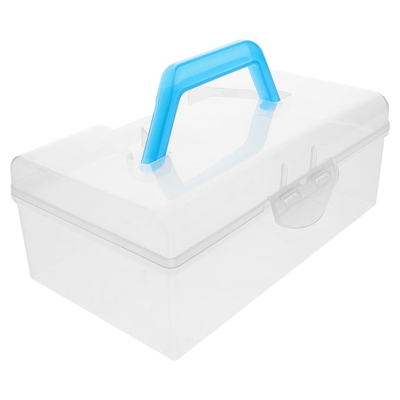 Milisten Versatile Mahjong Organizer Box with Handle for Game Tiles and Small Item Storage