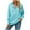 Blue, variant on Women Half Zip Hoodies Solid Color Hooded Pullover Sweatshirt with Drawstring and Pockets Pink,L