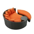 thumbnail image 4 of Modway Taiji Outdoor Patio Wicker Daybed in Espresso Orange, 4 of 5
