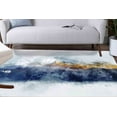 thumbnail image 2 of Step Rugs, Gift Rugs, Watercolor Mountain Rugs, View Rug, Watercolor Mountain Rugs, Landscape Rug, Cool Rugs, Floor Rug, Wedding Rugs, 2.3'x3.3' - 70x110 cm, 2 of 8