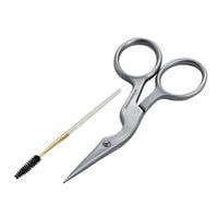 STAINLESS BROW SHAPING SCISSORS AND BRUSH