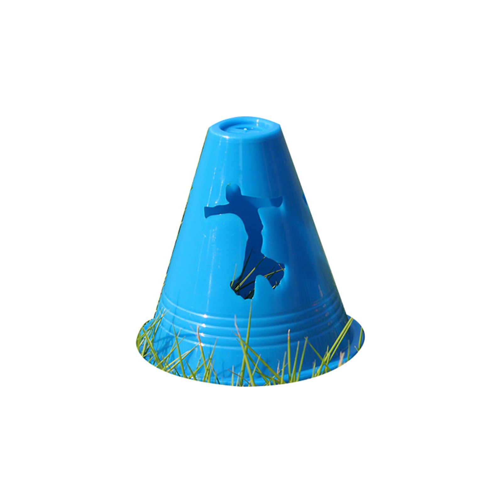 10 Pcs 8CM Roadblock Cone Durable Barricade Plastic Barrier for Soccer Training 