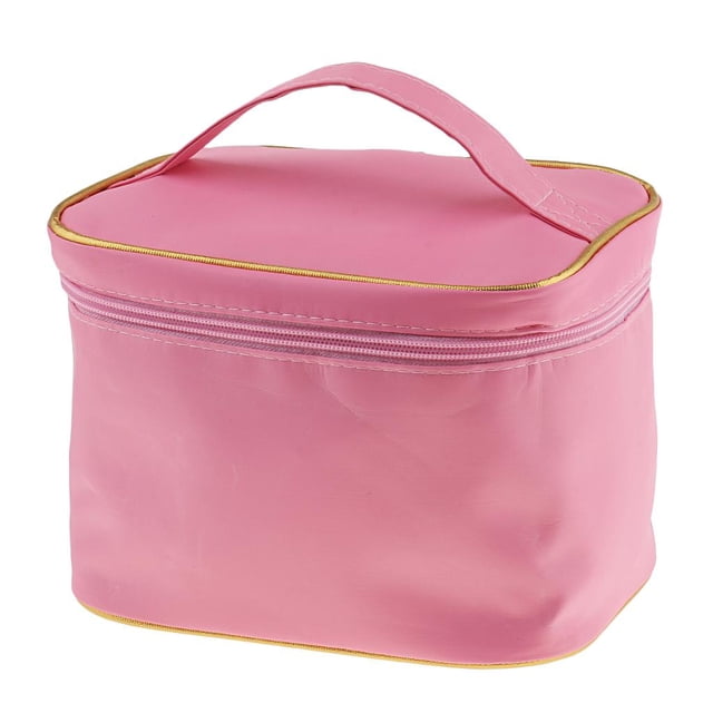 Bolsa de maquillaje a Prueba de Agua bolsa de almacenamiento de Gran Capacidad Organizador de Viajes rosado Yinane Maletín de maquillaje