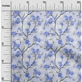 thumbnail image 2 of oneOone Cotton Poplin Medium Blue Fabric Floral Quilting Supplies Print Sewing Fabric By The Yard 42 Inch Wide, 2 of 5