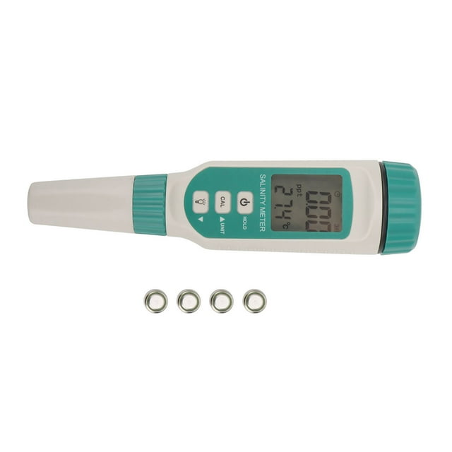Medidor Electrónico De Salinidad, Analizador De Salinidad, Portátil Con Pantalla LCD, Monitoreo De Fuente De Agua De Galvanoplastia