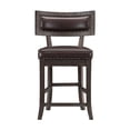 thumbnail image 5 of Lexicon Oxton Faux Leather Counter Height Dining Chair in Espresso (Set of 2), 5 of 8