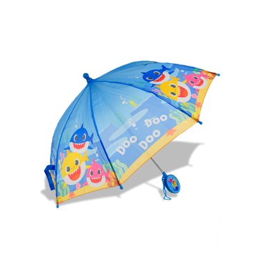 Baby Shark Kids Umbrella – Blue, Folding, POE Material, Character Umbrella For Boys