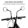 thumbnail image 4 of 360-Degree Rotatable ABS+Acrylic Bicycle Rearview Mirror - Universal Handlebar Mount for 22-32mm Diameter Handlebars, Wide-Angle Vision, Black, Suitable for Mountain & Road Bikes, 4 of 6