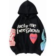 thumbnail image 1 of Sudadera unisex con capucha de rapero Lucky Me I See Ghosts de manga larga para mujer, 1 of 4