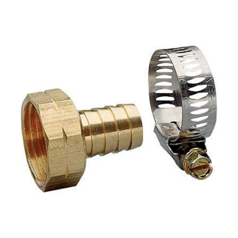 Gilmour 3/4 in. Brass Threaded Female Reusable Hose Repair Fitting Gilmour 3/4 in. Brass Threaded Female Reusable Hose Repair Fitting