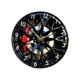 thumbnail image 4 of Reloj de pared con forma de rueda de coche, reloj colgante moderno, sin tictac, adorno decorativo de acrílico. 30 cm, 4 of 9