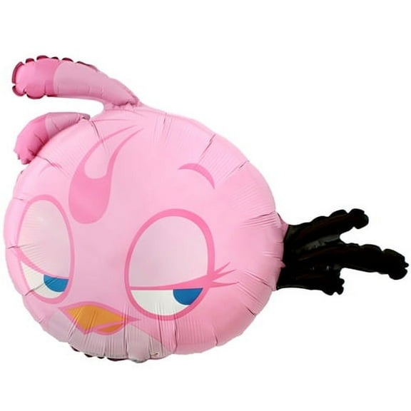Angry Birds Pink Supershape Foil Mylar Balloon (1ct)