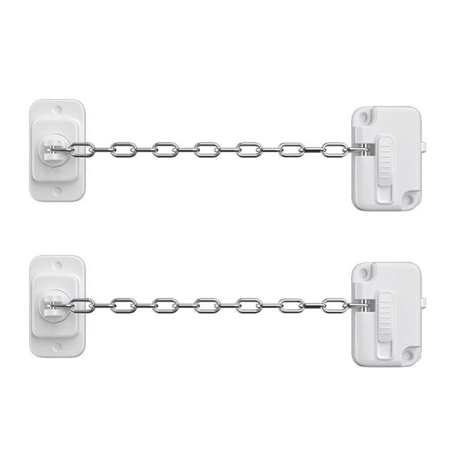 Window Restrictor Child Safety Locks Self Adhesive Window Limit Stop Locks No Drilling Adjustable ,Easy to Use