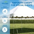 thumbnail image 5 of Party Tents Direct Weekender Outdoor Canopy Pole Tent, White, 20 ft x 20 ft, 5 of 8