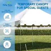 Party Tents Direct Weekender Pole Tent Party Canopy, 20x20 White