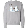 thumbnail image 2 of Inktastic Snowman Stickup with Hairdryer Adult Sweatshirt, 2 of 4