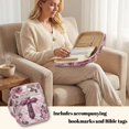 thumbnail image 2 of TSOVTHRID Cross Rose Floral Print Bible Case for Christian, Bible Carrying Case Quilted Sturdy, Portable Bibles Bags for Women Men Daily Use, 10.6 x 8.3 x 2.2 Inch, Purple, 2 of 7