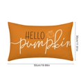 thumbnail image 2 of AQITTI Home Textile 12*20Inch Pillows Pillowcases Autumn Decorative Pillow Cover Hello Pumpkin Thanksgiving Pillow Cover Orange Sofa Cushion Cover Home Decoration Suitable for Living Room and Bedroom, 2 of 12