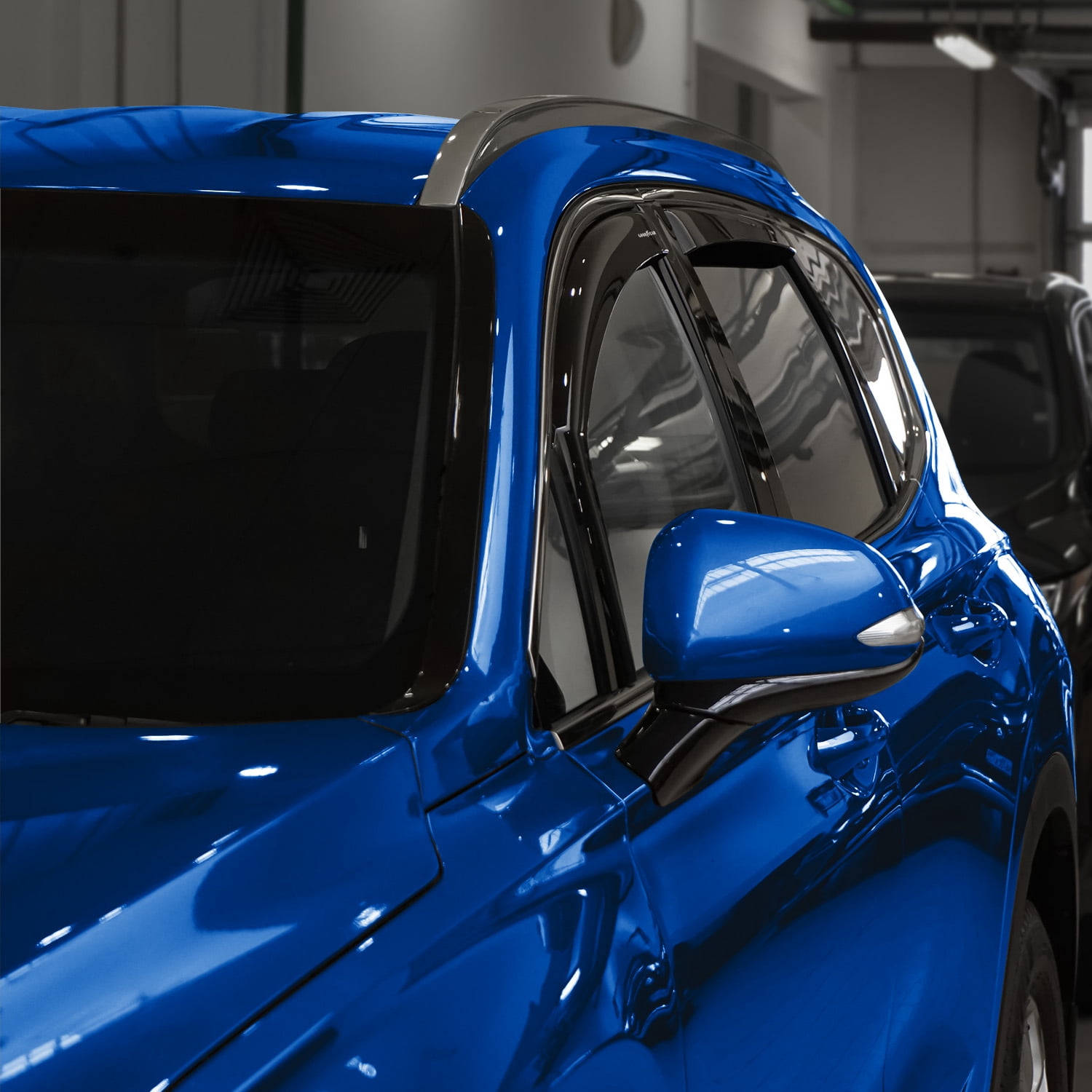 Goodyear Shatterproof in-Channel Window Deflectors for Hyundai Santa Fe 2019-2023, Rain Guards, Window Visors for Cars, Vent Deflector, Car Accessories, 4 pcs - GY008071
