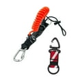 thumbnail image 2 of Siruishop Scuba Diving Coil Lanyard,Spring Coiled Camera Lanyard,Lightweight Stretchable Freediving Rope,Dive Clip for Underwater Tools orange, 2 of 8