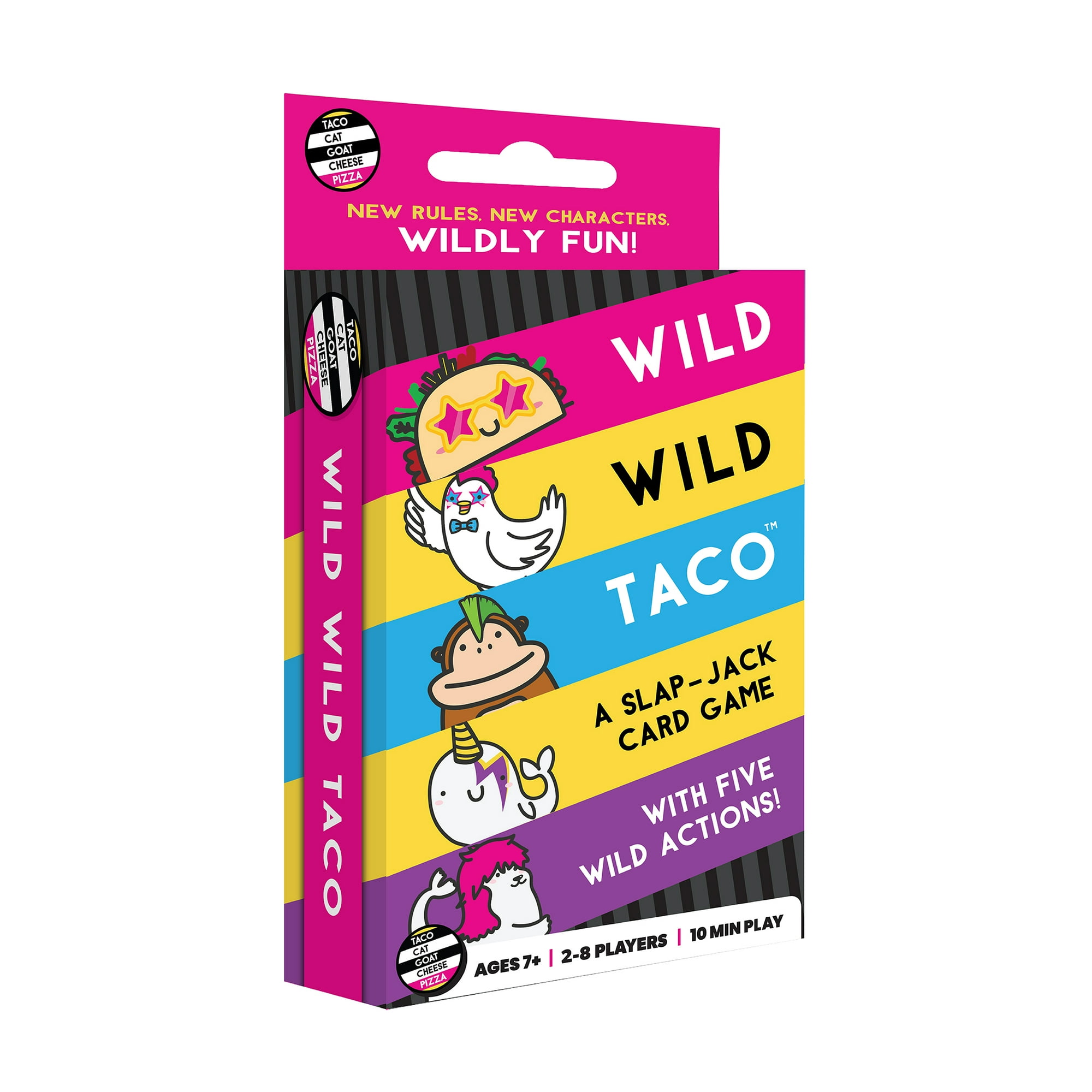 Wild, Wild Taco – by Taco Cat Goat Cheese Pizza - Hilarious, Fast-Paced Slap-Jack Card Game for Kids, Teens, and Adults. Family Friendly Party Game. Great Gift for Kids Ages 7+, 2-8 Players, 10 Min