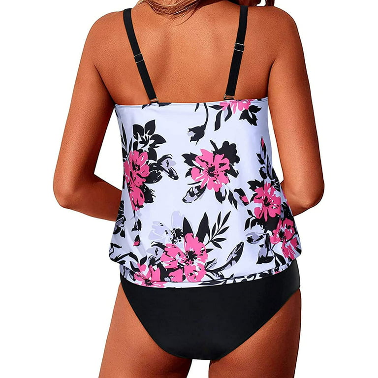  Yonique Two Piece Blouson Tankini Swimsuits for Women Modest  Bathing Suits Loose Fit Swimwear : Clothing, Shoes & Jewelry