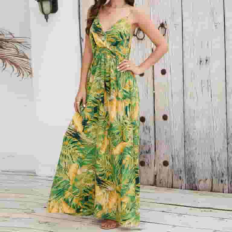 【お気にいる】 Wycnly Summer Dresses for Women Beach Boho Fashion Elastic Clothing