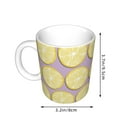 thumbnail image 2 of Yiaed Yellow Lemon Slices Print Ceramics Coffee,Large Handle Design,Extra Large Tea and Coffee Cup for Office and Home Mugs, 2 of 6