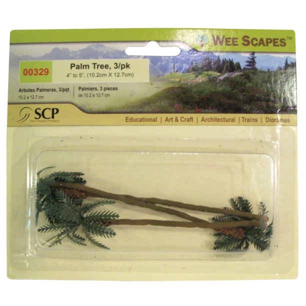 Wee Scapes Trees 4 To 5 3 Pkg Palm Walmart Com Walmart Com