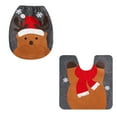 thumbnail image 2 of Fundamentos de Inodoro Navideño onlyliua Alfombrillas Absorbentes Antideslizantes Juego de 2 Piezas, 2 of 7