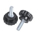 thumbnail image 3 of 6 Pcs M4x10 Vis à Molette Filetée, 6 Pcs xThumbscrew, Noir, 3 of 8