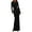 Black, variant on PRETTYGARDEN Women's Fall Fashion Long Sleeve Maxi Dress Ribbed Knit Boat Neck Bodycon Casual Dresses Going Out Outfits