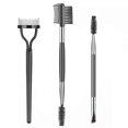 thumbnail image 1 of 3 Pieces Set Eyebrow Brush Eyelash Separator Brow Comb & Lash Spoolie Professional Eye Makeup Tools, 1 of 5