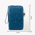thumbnail image 3 of Travel Wallet RFID Blocking Passport Holder Function Zipper Organizer For Daily Commute Business Slim Card Document Pouch Mens Zip Wallet Lanyard Wallets Key Ring Wallet Western Wallets for Women, 3 of 4