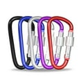 thumbnail image 6 of Cheers.US 5 Pcs Aluminum Alloy Carabiner Clips D Shape Carabiner Hooks Key Rings Aluminum Alloy Keychain Buckles, 6 of 7