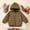 Coffee, variant on Toddler Girls Winter Coat with Hoods Zipper Windproof Puffer Padded Jacket Toddler Fall Outfits for Girls 12-18 Months
