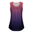 thumbnail image 7 of Njoeus Womens Tank Tops Summer T Shirts Floral / Printed Pleated Sleeveless Tunic Blouse Shirt Casual Loose Flare Tank Top S-XXL, 7 of 7