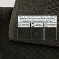thumbnail image 5 of Great Bay Home Quick Dry Diamond Waffle 6 Piece Towel Set, Midnight, 5 of 7