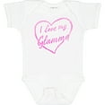thumbnail image 3 of Inktastic I Love My Glamma in Pink Chalk Heart Boys or Girls Baby Bodysuit, 3 of 5