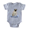 thumbnail image 1 of CafePress - FIN When Pugs Fly - Cute Infant Baby Football Bodysuit, 1 of 1