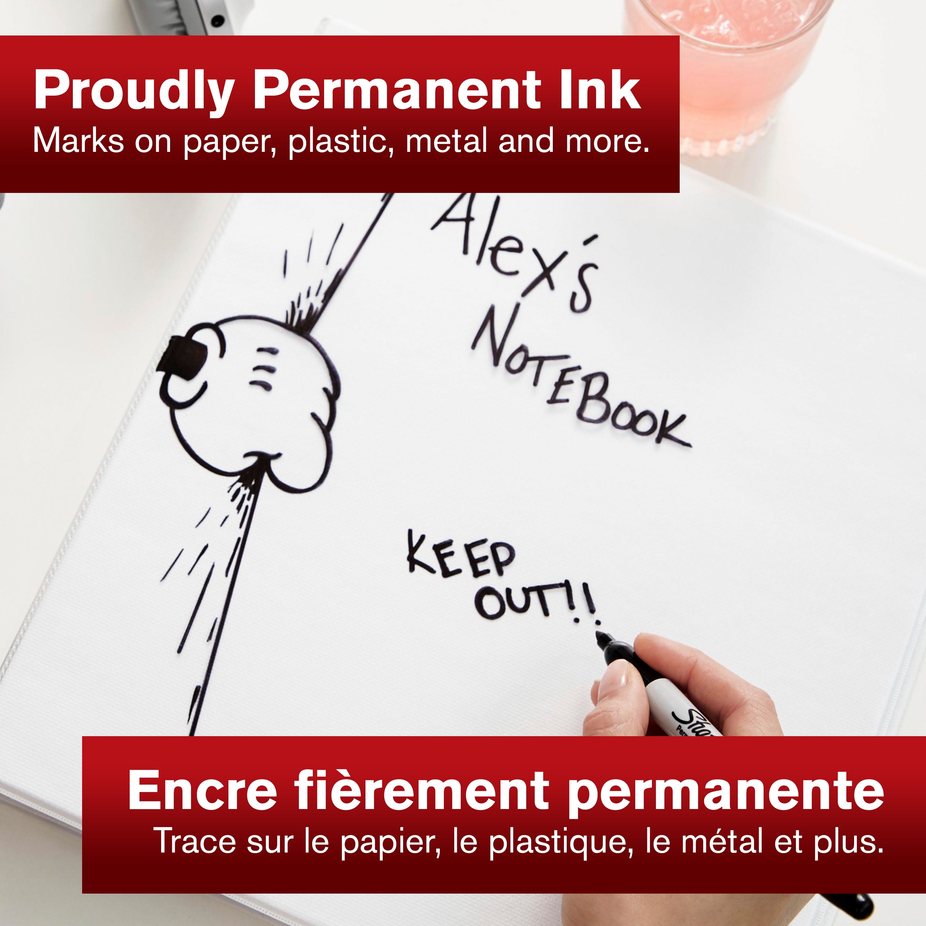 Sharpie Permanent Markers, Fine Point, Black, 36 Count, 1 Box