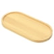 thumbnail image 1 of Uxcell 7x3" Plato de Bambú Ovalado para Macetas, Bandeja de Goteo para Interiores, 1 of 1