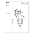 thumbnail image 2 of Z-Lite Wakefield Outdoor 1-Light Wall Sconce, Black, 2 of 7