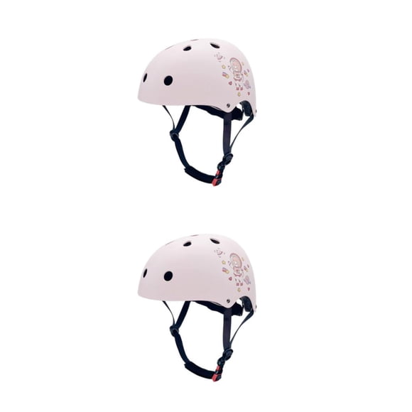Soidarity Casco de seguridad de alta densidad para bicicletas Sin presión para el cuello Sin carga para montar Patinaje sobre ruedas Pink Space Chica espacial rosa METRO【55-58CM】 2Conjunto