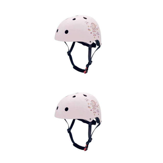 Soidarity Casco de seguridad de alta densidad para bicicletas Sin presión para el cuello Sin carga para montar Patinaje sobre ruedas Pink Space Chica espacial rosa METRO【55-58CM】 2Conjunto