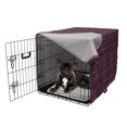 thumbnail image 5 of Abstract Dog Crate Cover, Digital Design of Colorful Geometric Horizontal Streaks, Easy to Use Pet Kennel Cover Small Dogs Puppies Kittens, 7 Sizes, Dark Purple Mustard, by Ambesonne, 5 of 6
