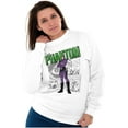thumbnail image 4 of the Phantom Retro Comic Superhero Unisex Plus Size Sweatshirt Brisco Brands 5X, 4 of 6